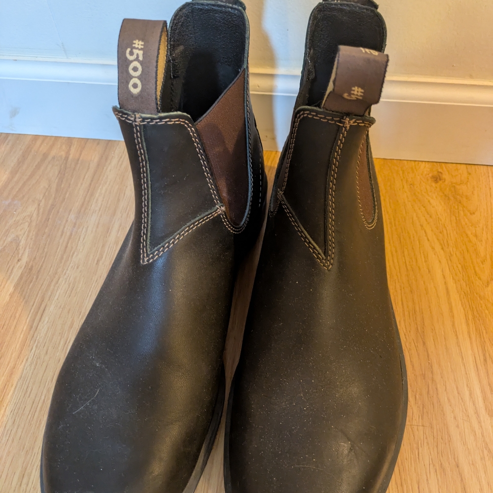 Men's Dark Brown Leather Boots